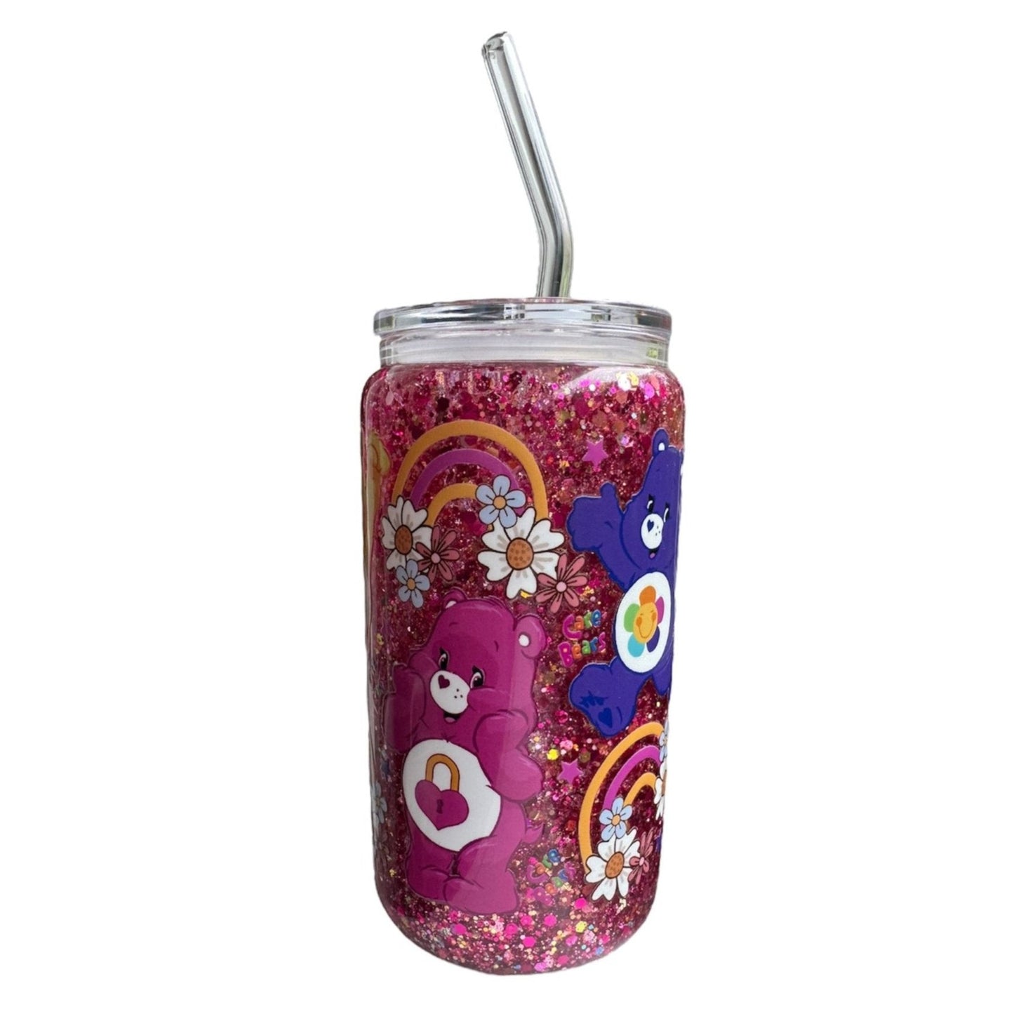 CUSTOM TIKTOK LIVE 16oz Snowglobe Glass Happy Cup
