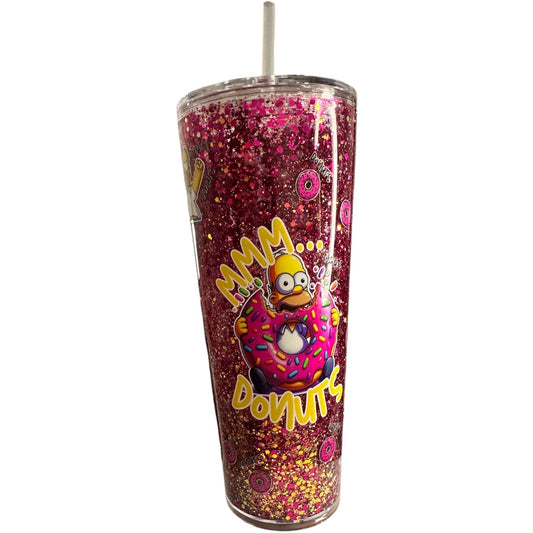 CUSTOM TIKTOK LIVE 24oz Snowglobe Acrylic Happy Cup