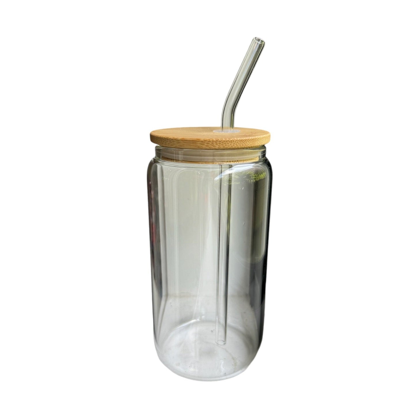 CUSTOM 16oz Glass Happy Cup TUMBLER